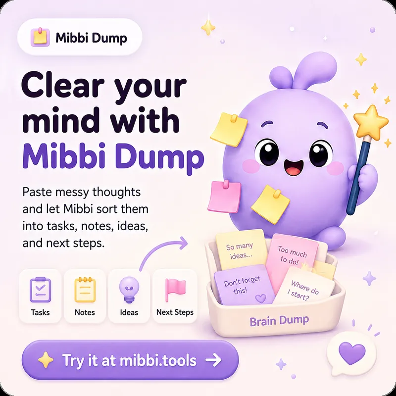 The ADHD Brain Dump Method: Turn the Mess in Your Head Into a To-Do List in 60 Seconds